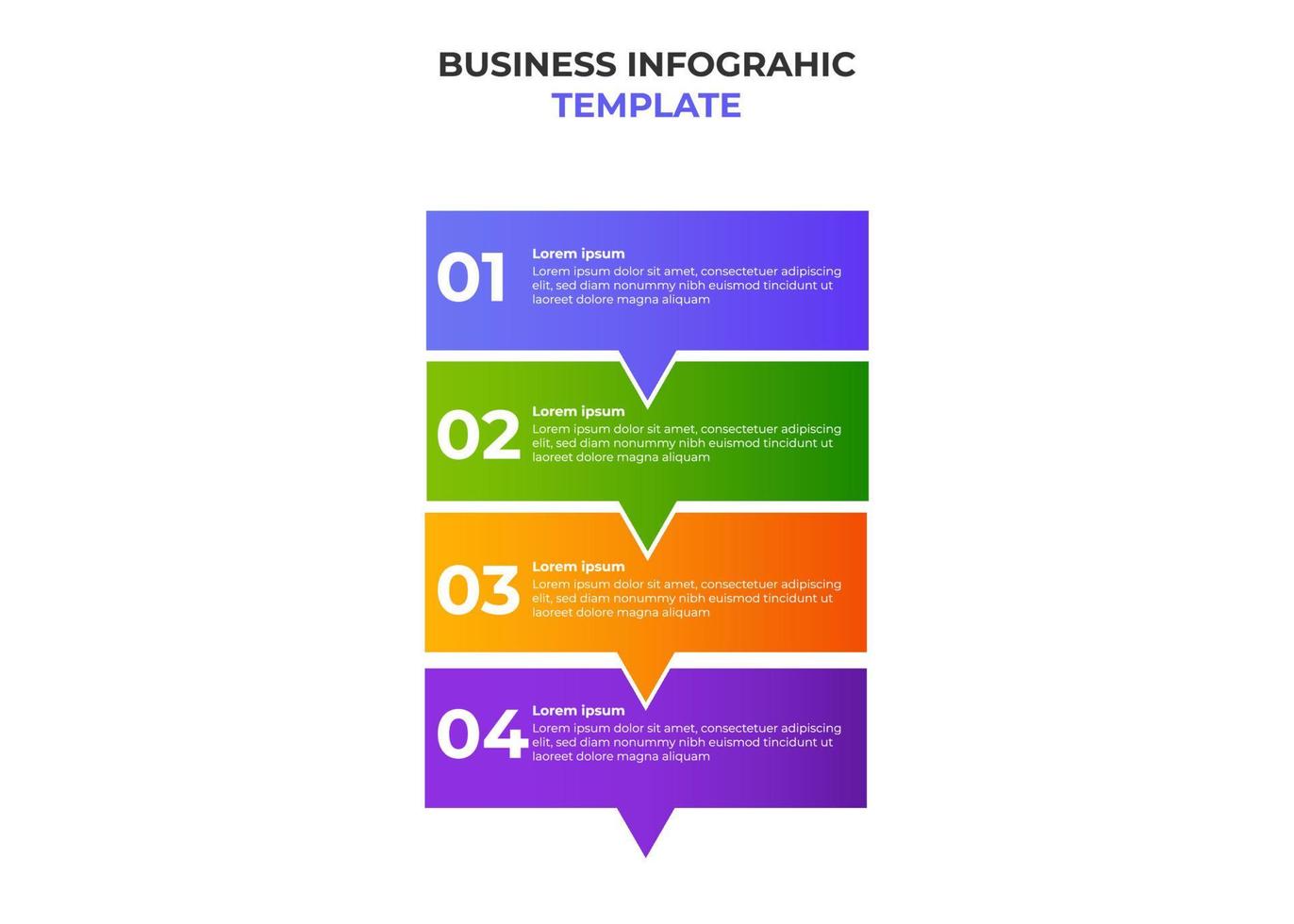 Einfache moderne Gradienten-Zeitachsen-Business-Infografik-Vorlage. vektor