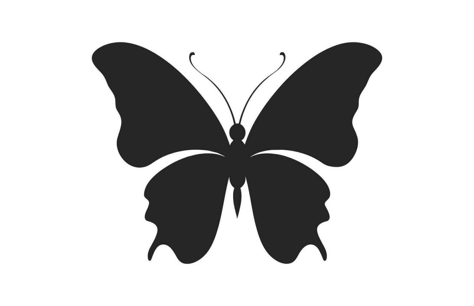 ein schön Schmetterling Silhouette frei, ein Monarch Schmetterling Vektor