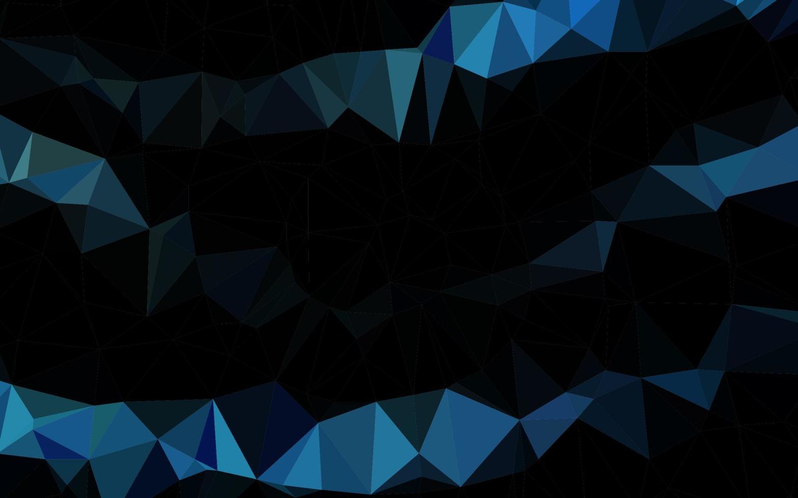 dunkelblauer Vektor abstrakter Mosaikhintergrund.