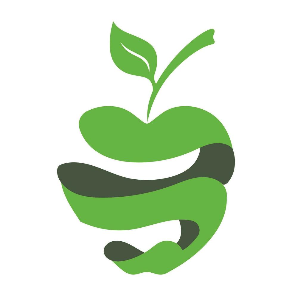 Apfel Logo Design Konzept vektor