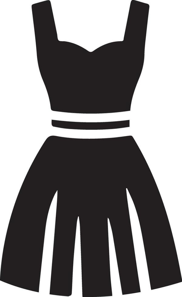 kvinna klänning vektor konst illustration svart Färg silhuett 5