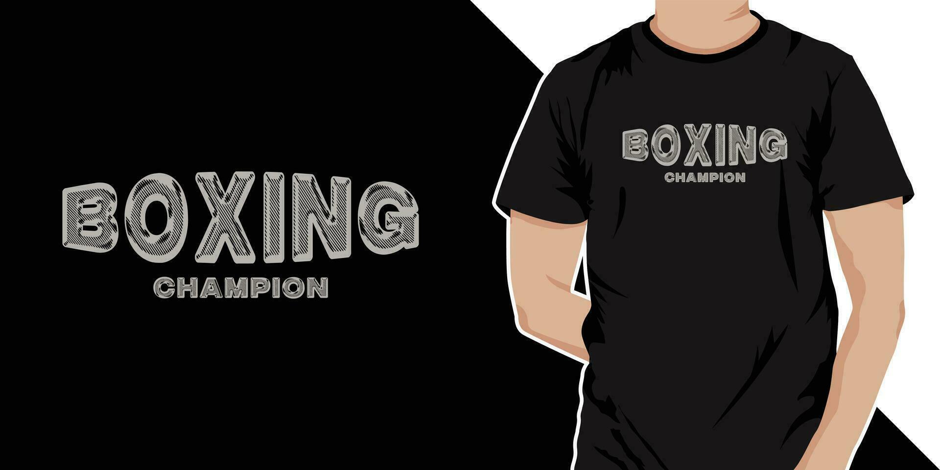 Boxen Champion Jahrgang t Hemd Design zum bekleidung und Kleidung. Typografie retro Jahrgang Boxen t Hemd Design zum Veranstaltung vektor