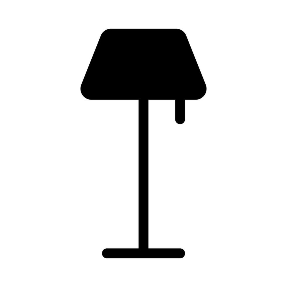 Fußboden Lampe Symbol zum leuchten Innere Konzepte vektor