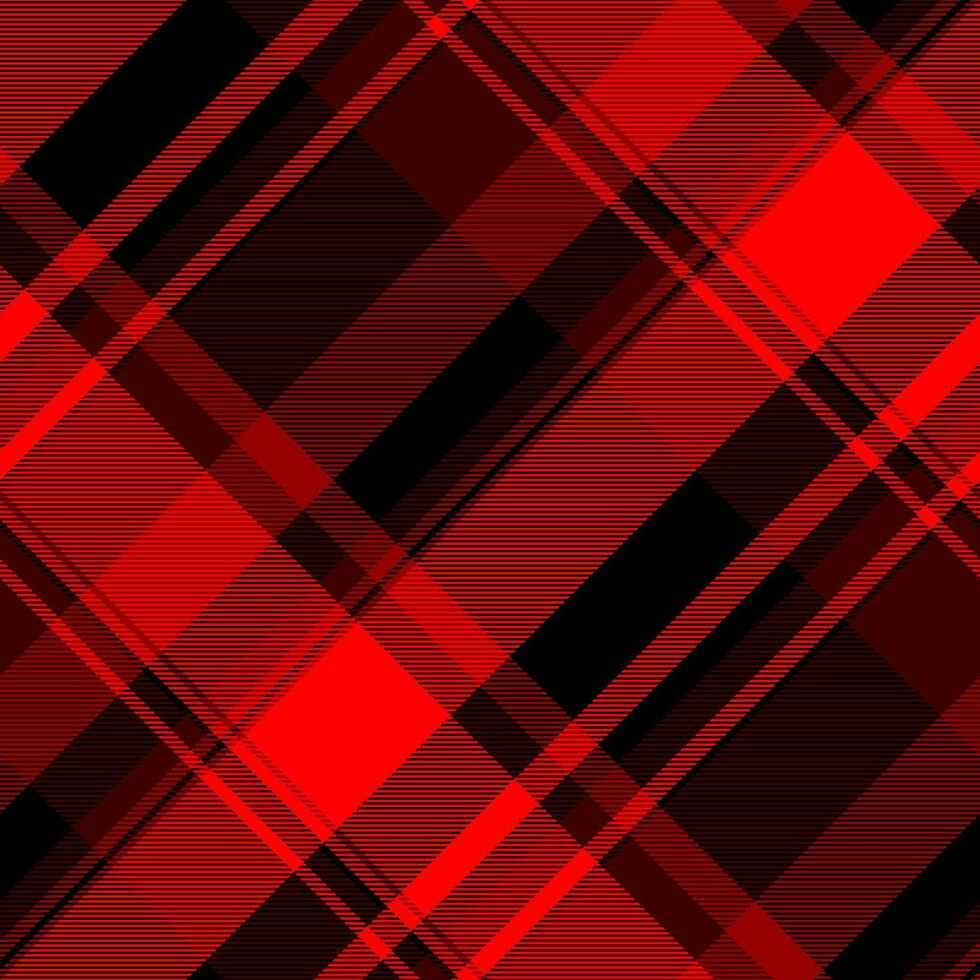 luxuriös Hintergrund Textur nahtlos, Seide Tartan Muster überprüfen. Fertigkeit Stoff Plaid Vektor Textil- im rot und schwarz Farben.