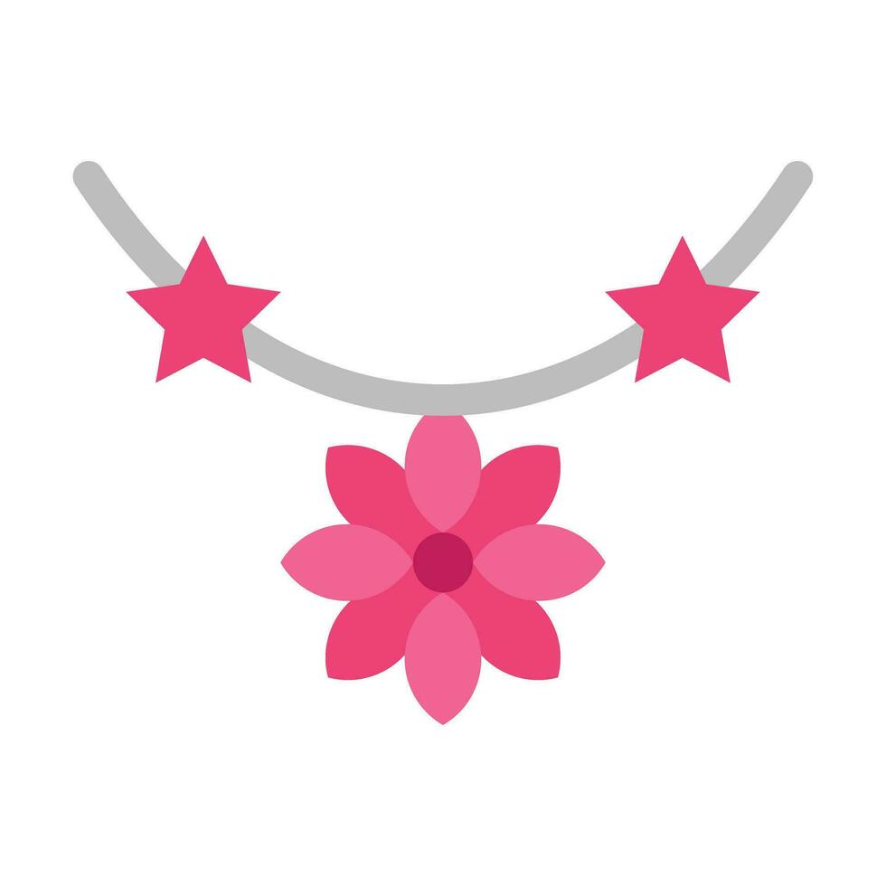 blomma halsband vektor platt ikon för personlig och kommersiell använda sig av.