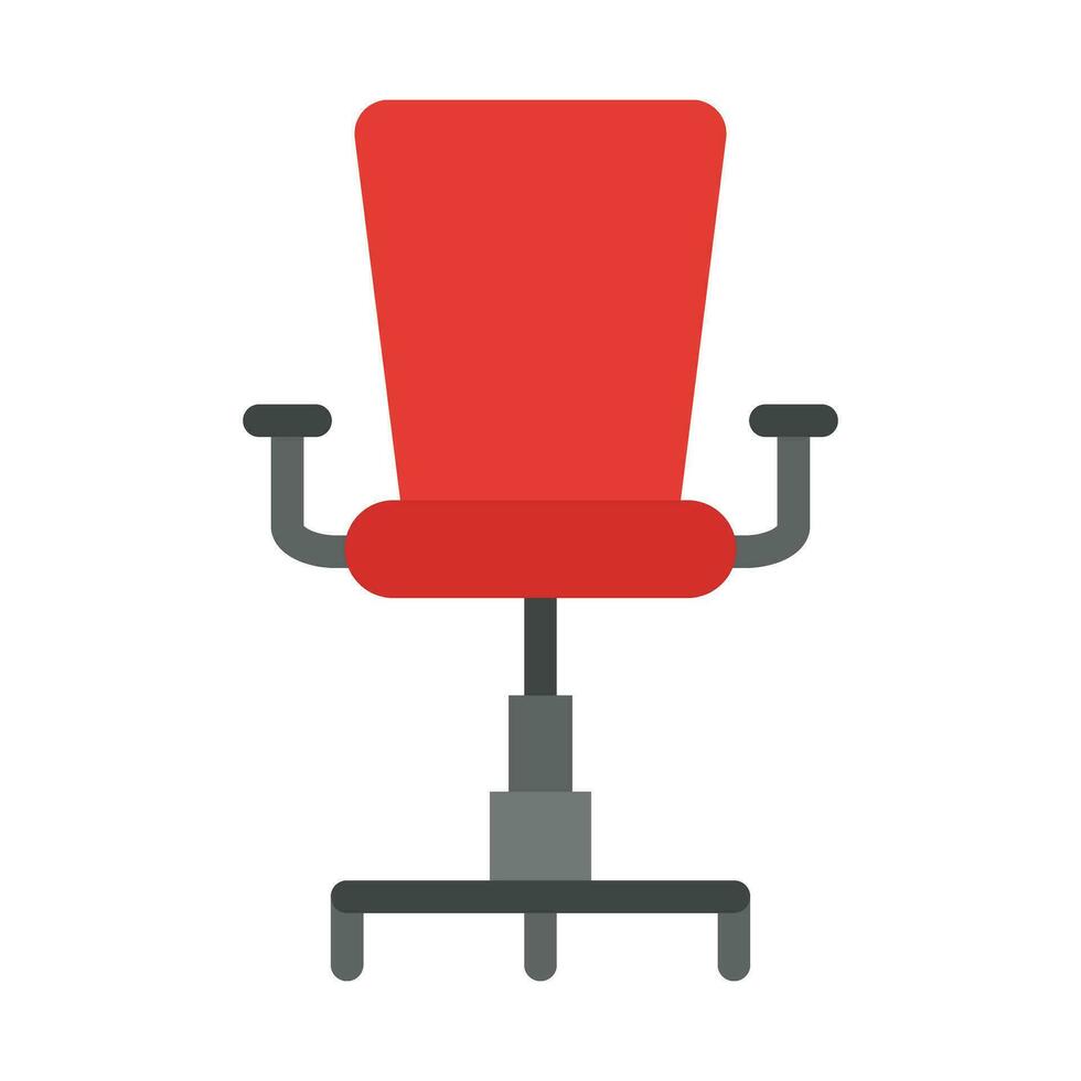 Schreibtisch Stuhl Vektor eben Symbol zum persönlich und kommerziell verwenden.