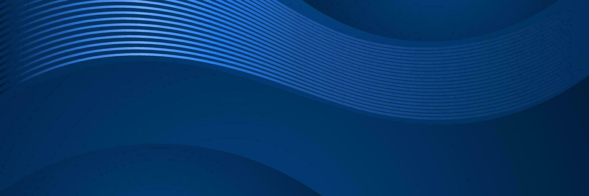 abstrakt företag mörk blå Vinka bakgrund med lysande rader vektor