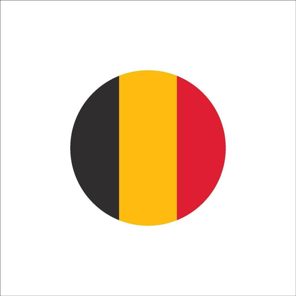 belgien flagga ikon vektor mall