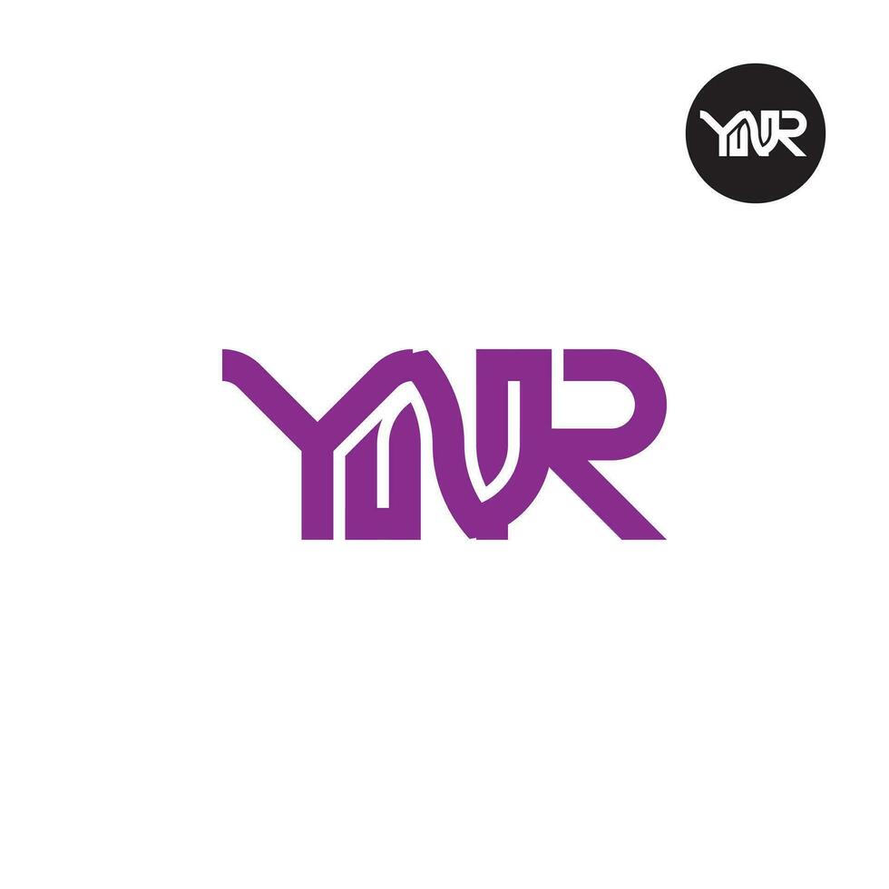 Brief yr Monogramm Logo Design vektor
