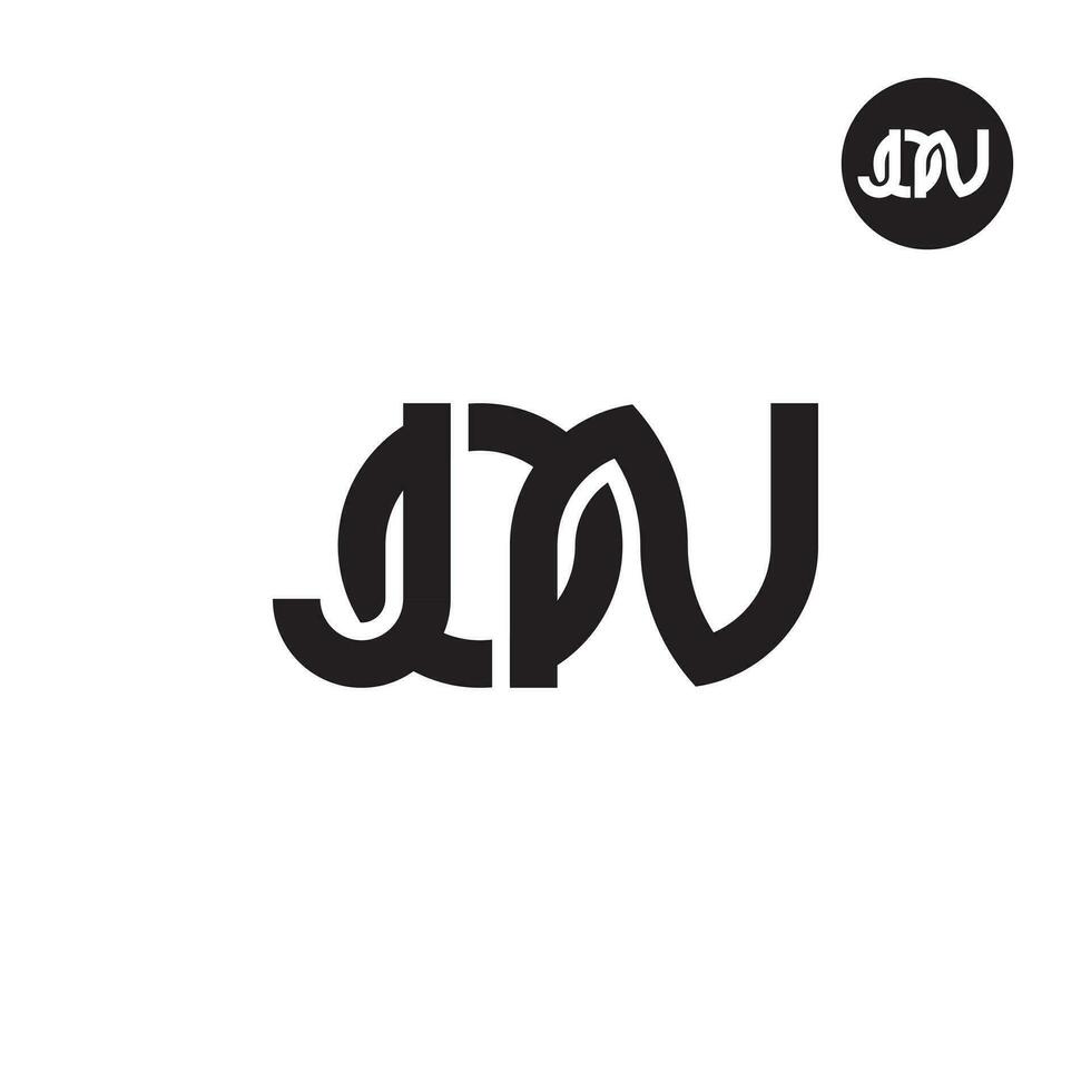 brev jon monogram logotyp design vektor