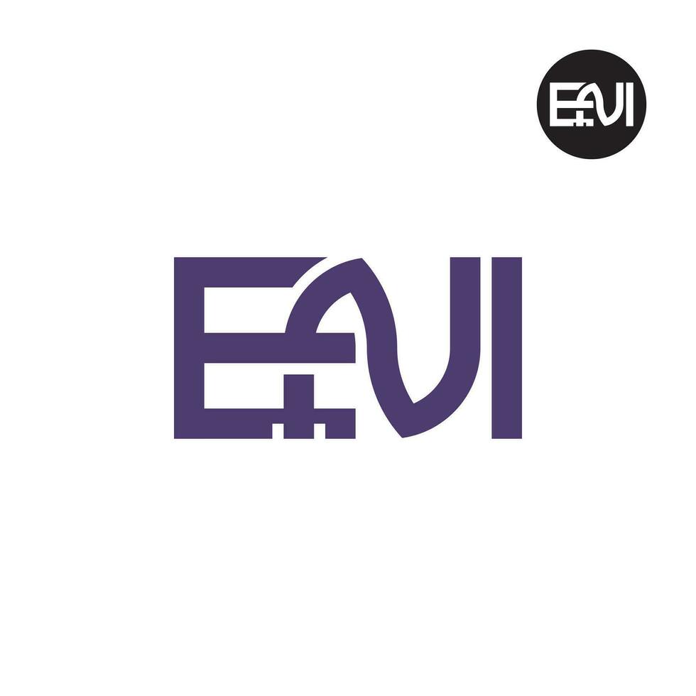 brev eni monogram logotyp design vektor