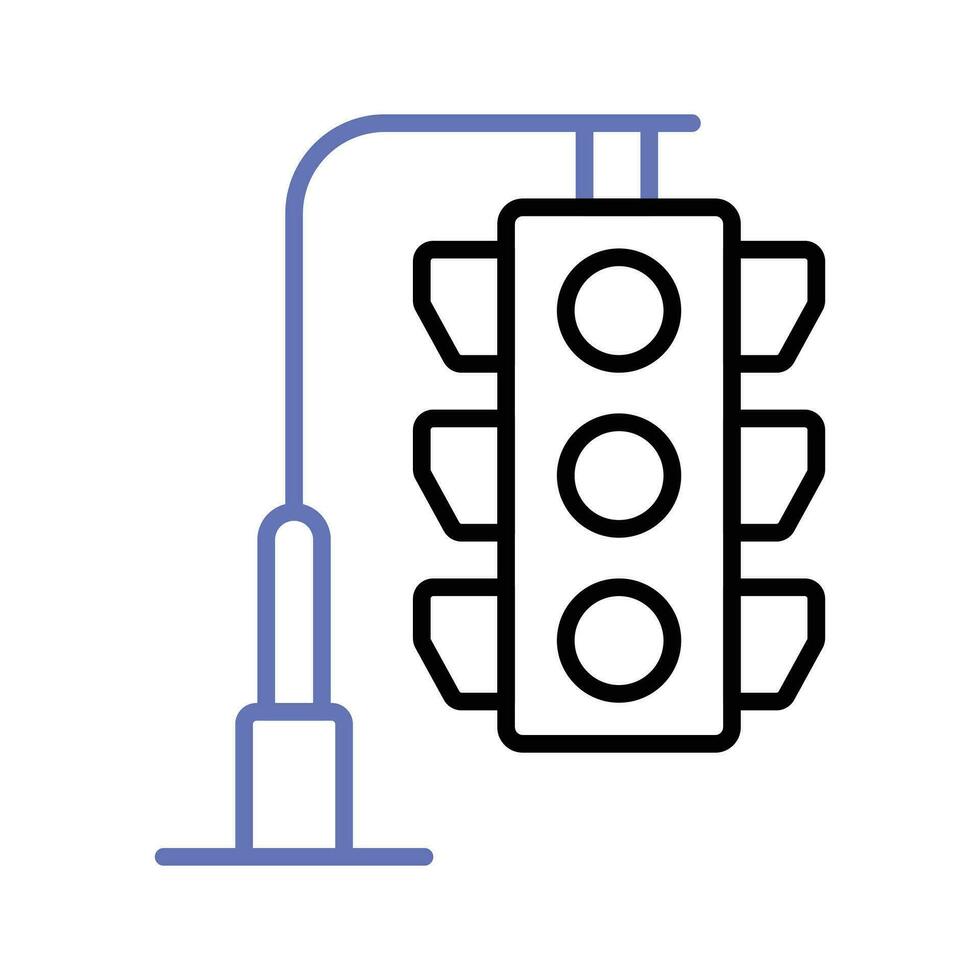 vackert designad vektor av trafik signaler, trafik lampor ikon
