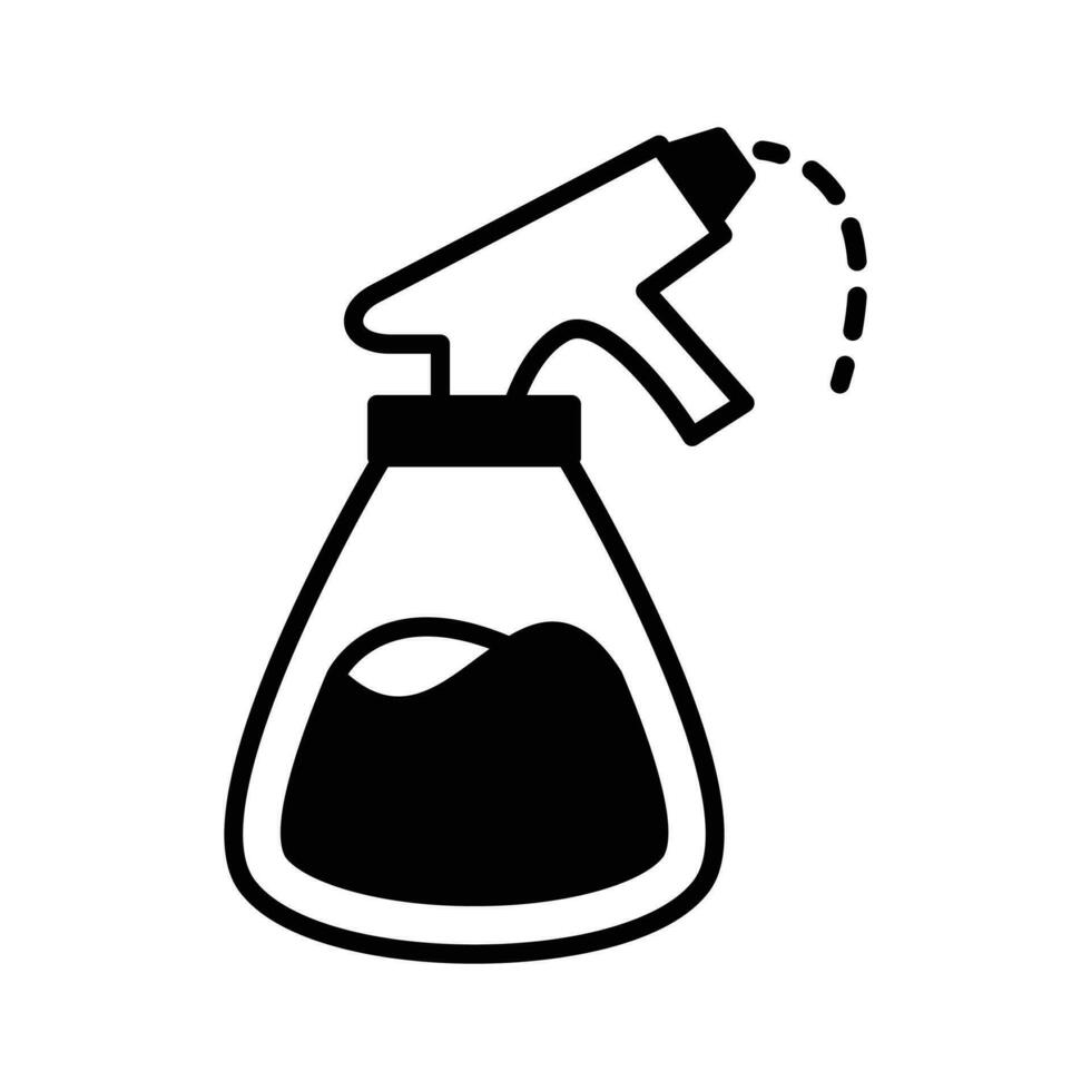 ett Fantastisk ikon av vatten spray flaska, rengöring spray flaska vektor design