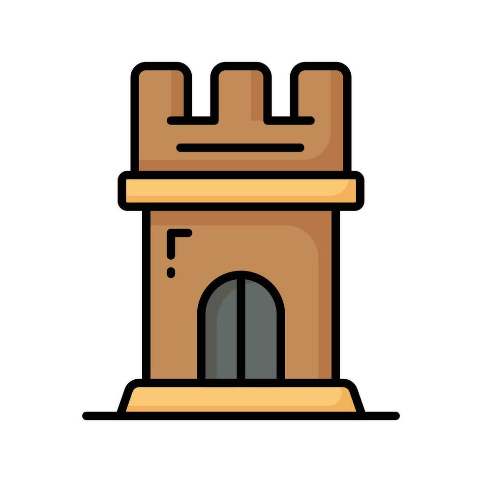 Symbol von Schloss Turm im modisch Stil, bereit zu verwenden Vektor