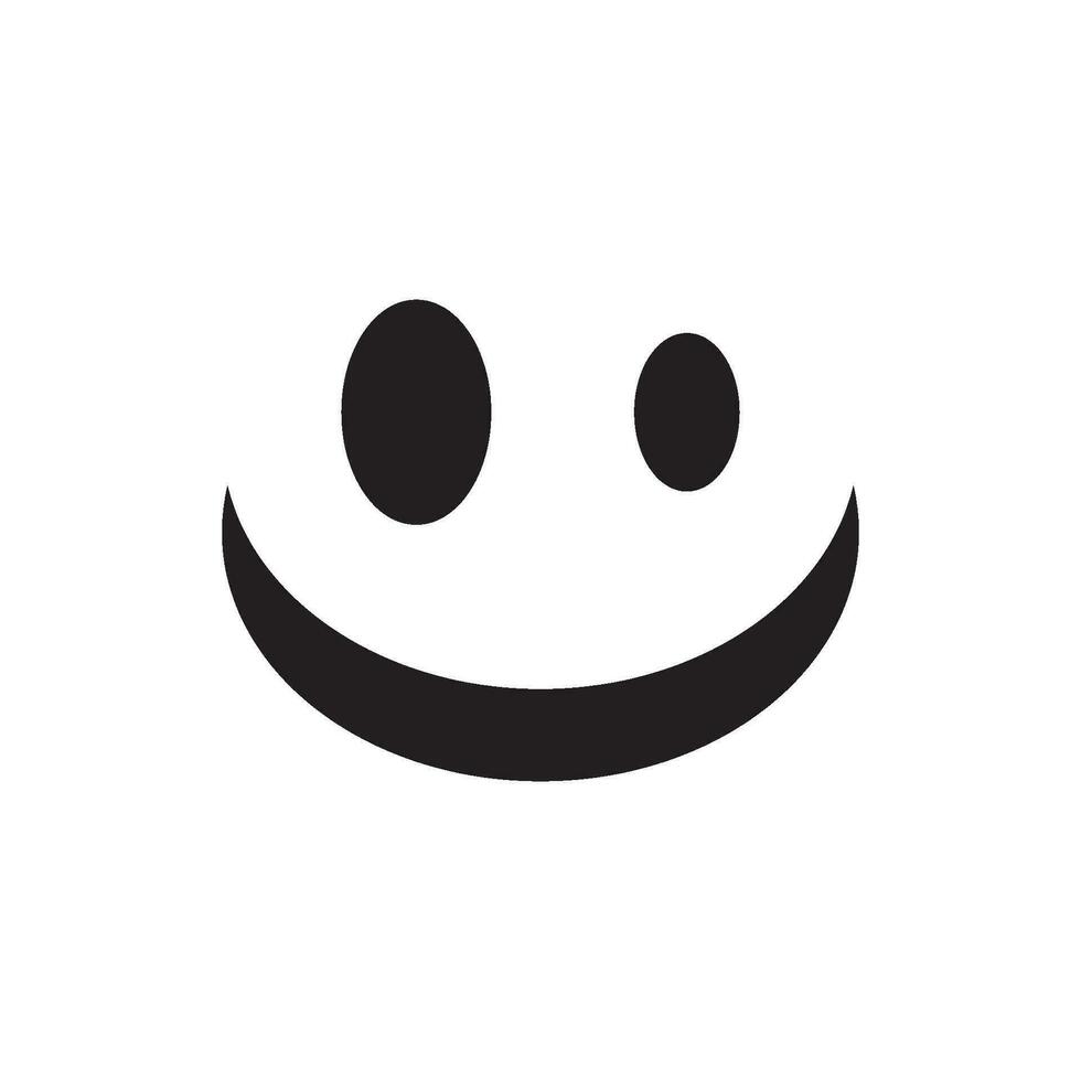 Lächeln glücklich Gesicht Vektor Design