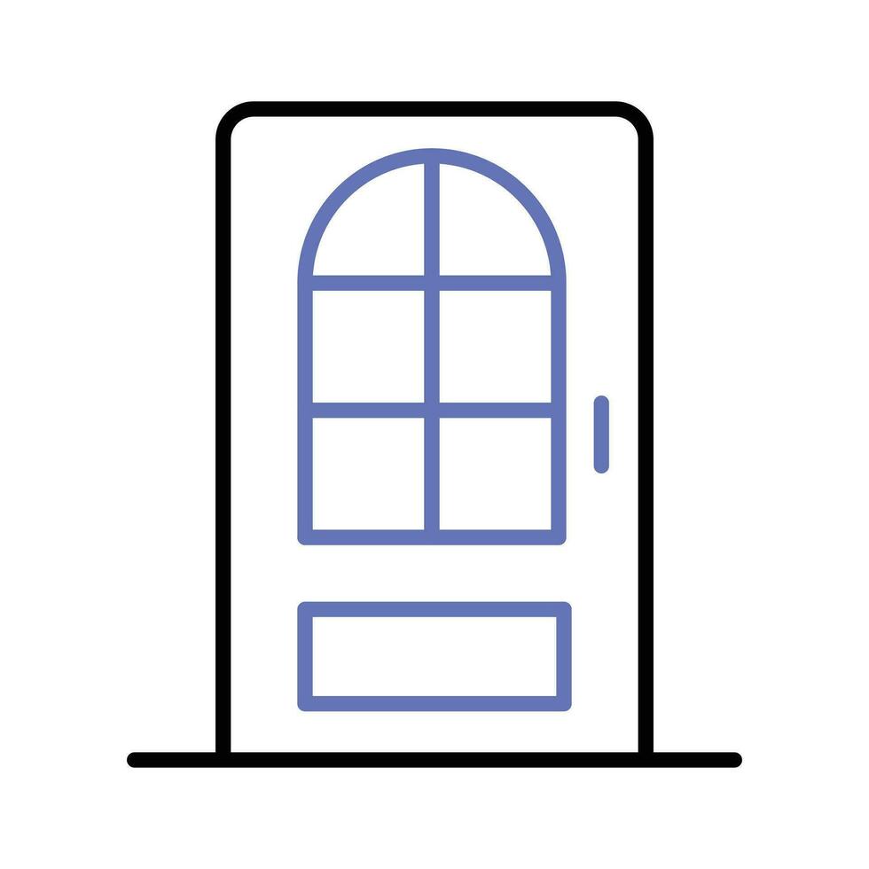 schön entworfen Symbol von Zuhause Eingang Tür, modisch Stil Symbol vektor