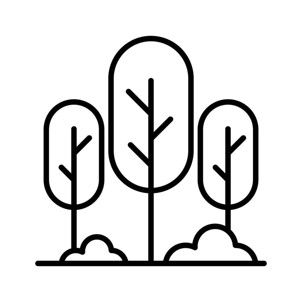 ein Symbol von Wald Bäume, modern Vektor von Bäume