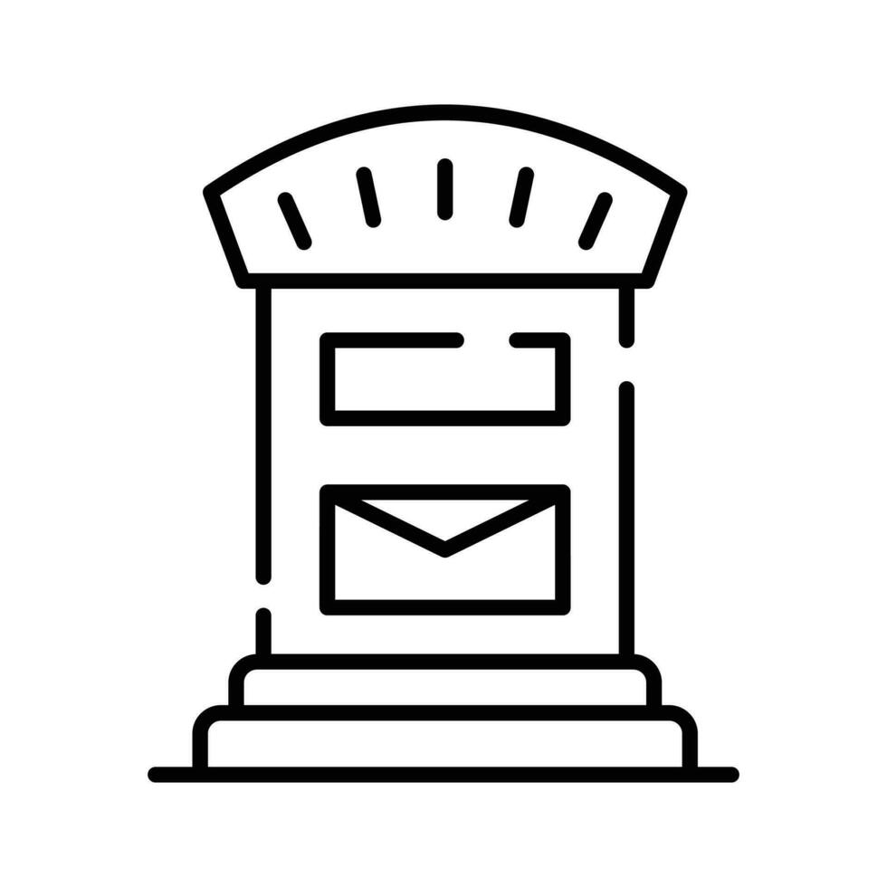 ein Symbol von Post- Kasten, Mail Box Vektor Design, Briefkasten Symbol