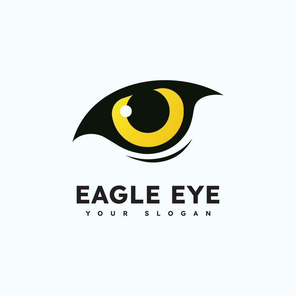 Adler Raubtier Auge Falke Vogel Logo Geschäft vektor