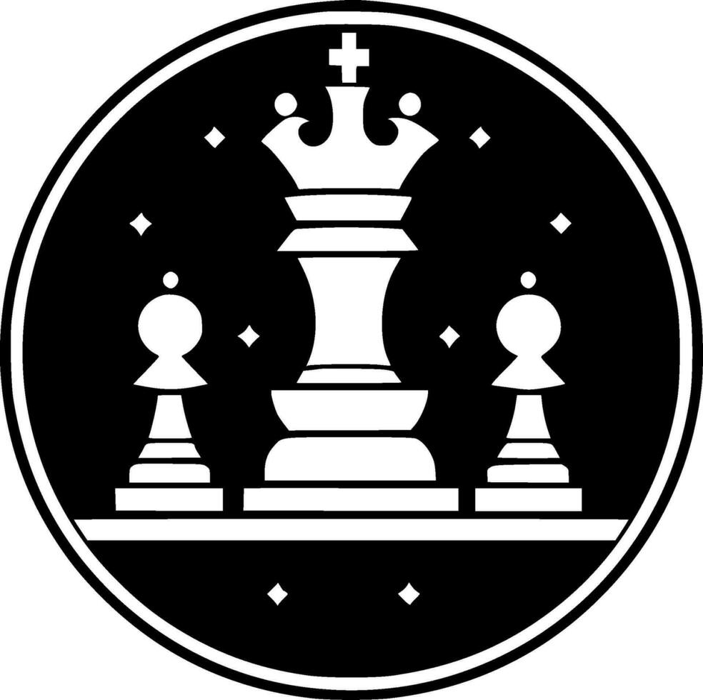 Schach - - hoch Qualität Vektor Logo - - Vektor Illustration Ideal zum T-Shirt Grafik