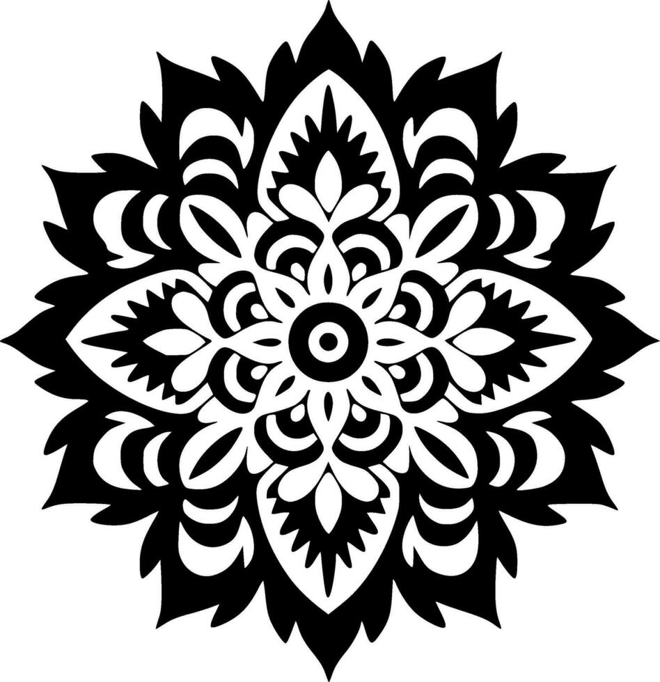 Mandala - - hoch Qualität Vektor Logo - - Vektor Illustration Ideal zum T-Shirt Grafik