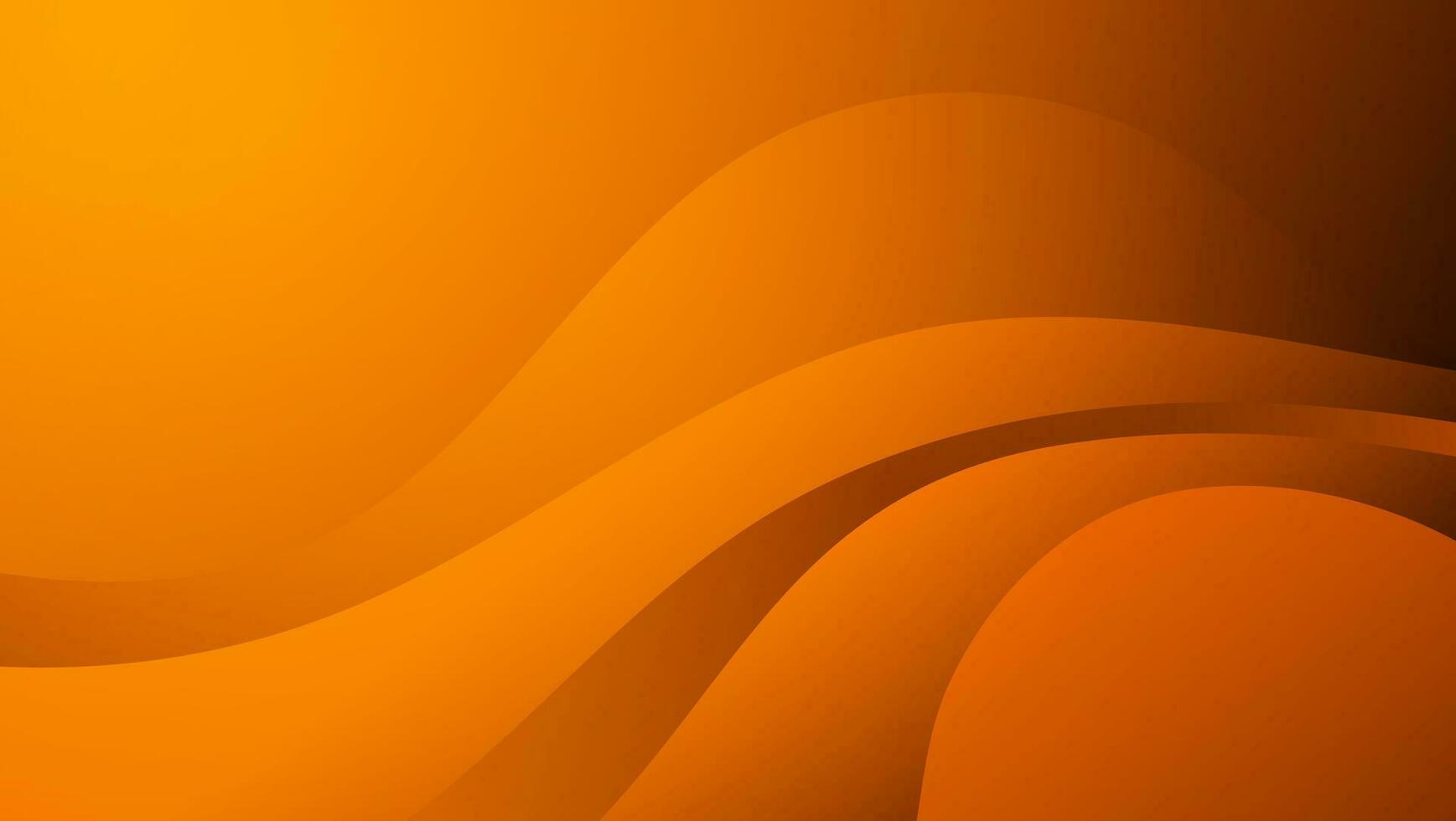 Orange modern abstrakt Hintergrund mit Wellen. vektor
