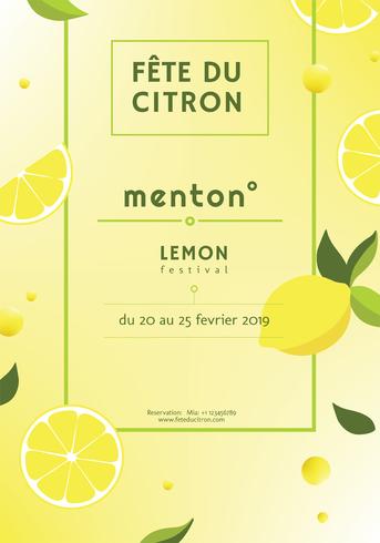 Menton Citron Festival Vector Design