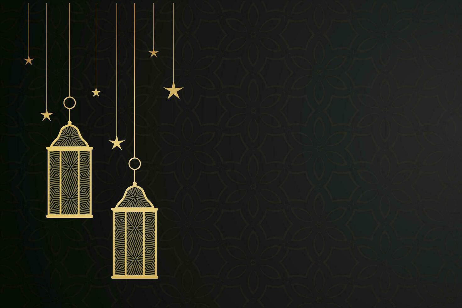 ramadan eid mubarak hälsning kort med moské silhuett fri vektor illustration