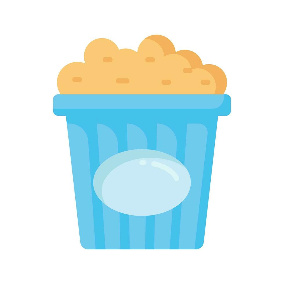 en perfekt design av popcorns packa vektor ikon, isolerat på vit bakgrund