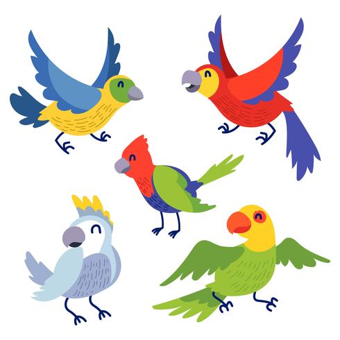 Vogel Clipart Set vektor