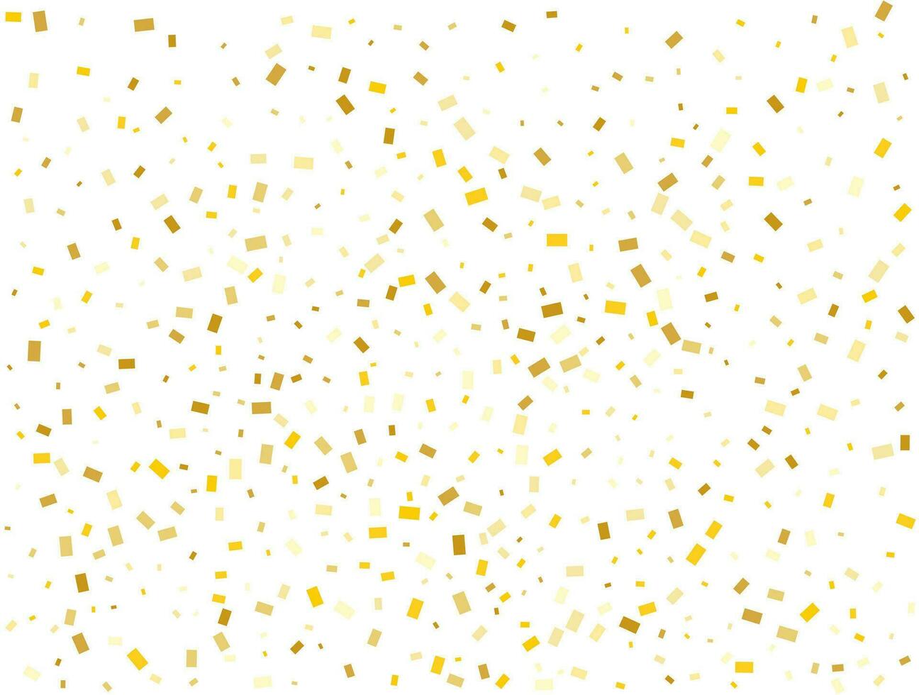 Magie Licht golden Rechtecke. Konfetti Feier, fallen golden abstrakt Dekoration zum Nacht Party. Vektor Illustration