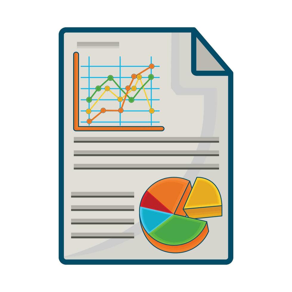 Illustration von Statistiken vektor