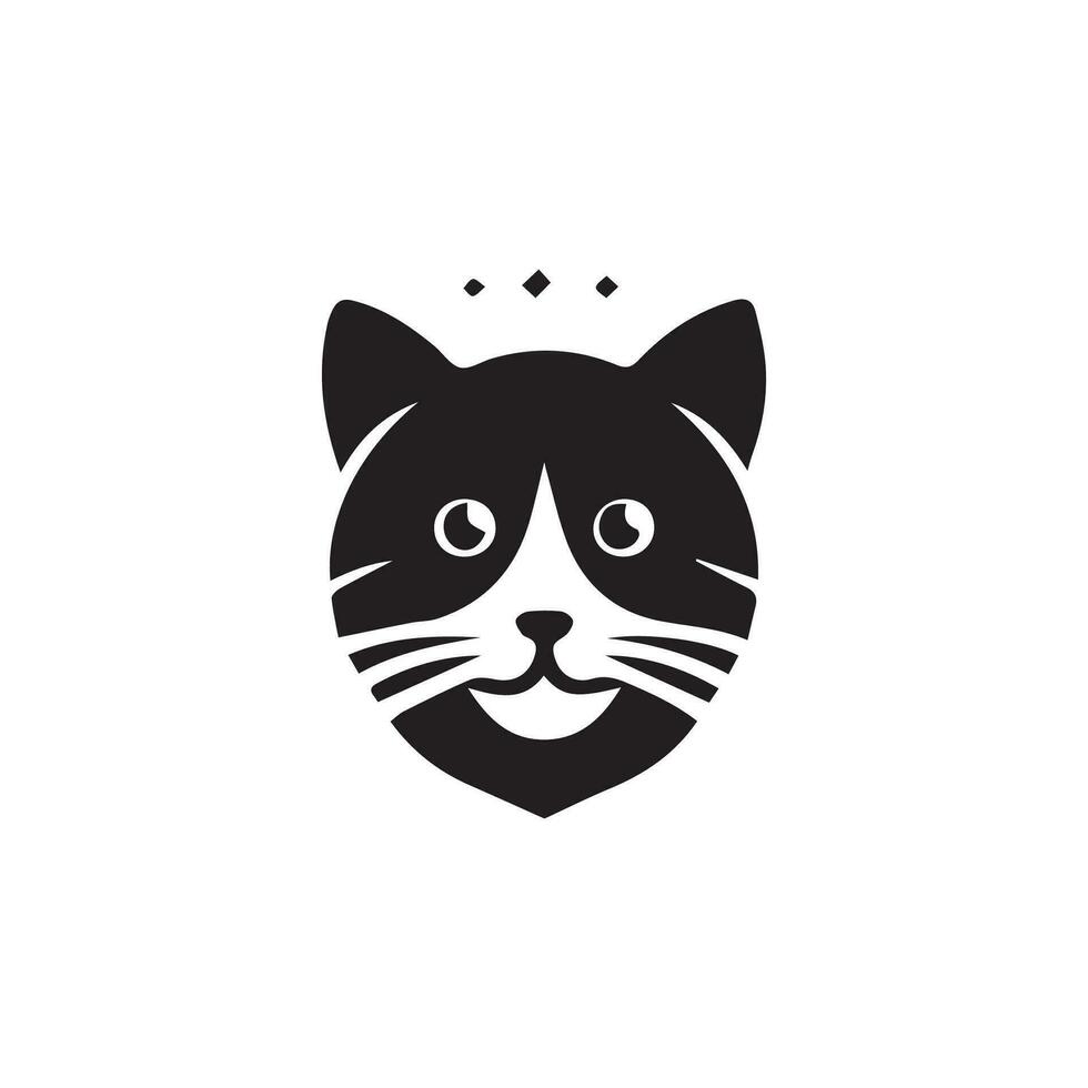 Katze Silhouette Logo Design Vektor Illustration