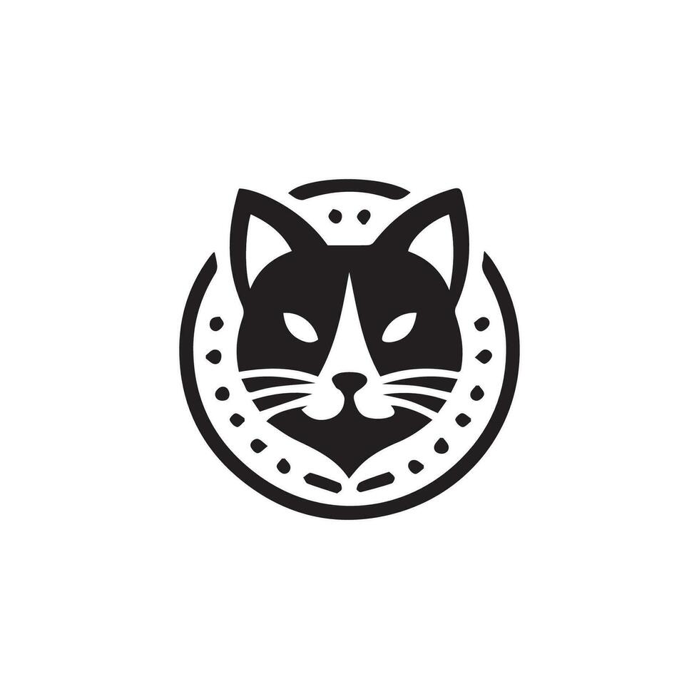 Katze Silhouette Logo Design Vektor Illustration