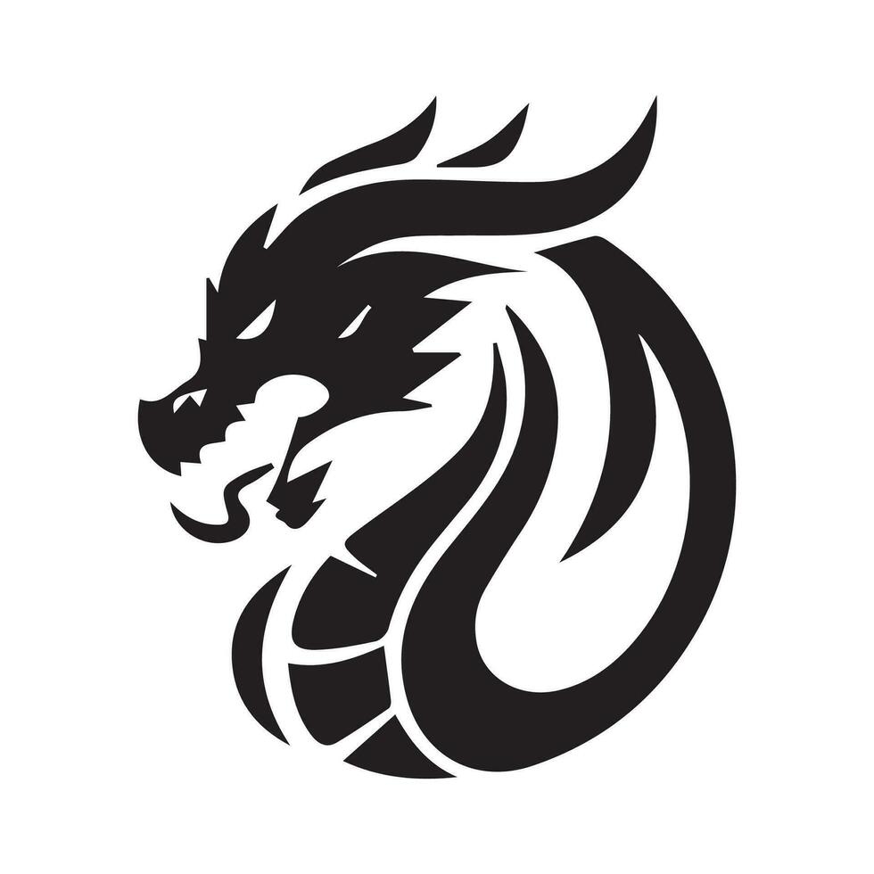 Drachen Vektor Icon Illustration Design Logo Vorlage