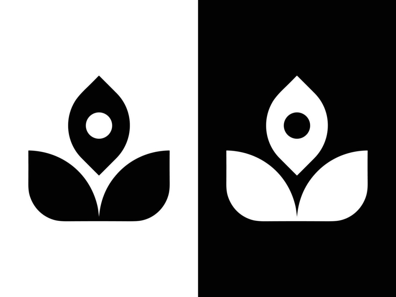 Blumenlogo-Design vektor