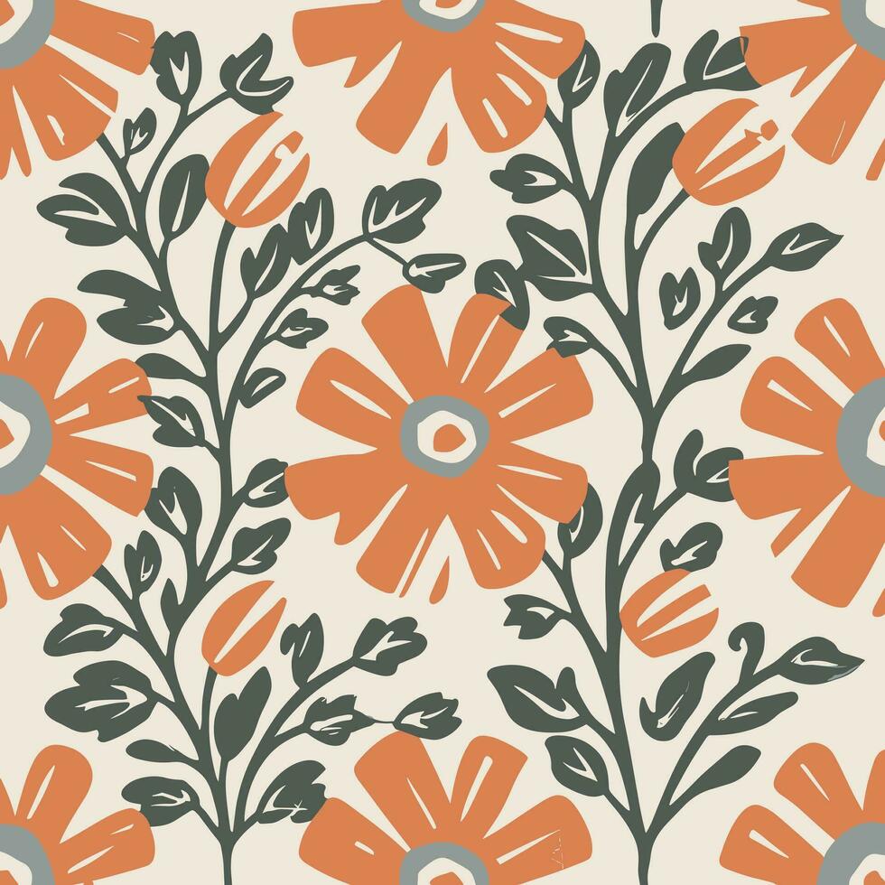 Vektor Blume Muster Hintergrund Design Illustration