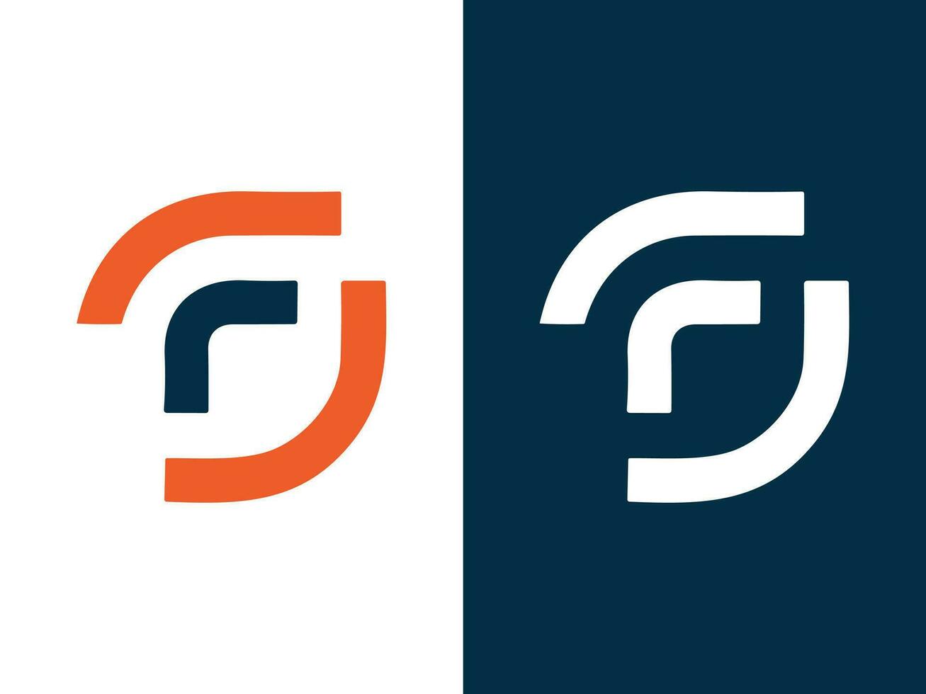 fg-Buchstaben-Logo-Design vektor