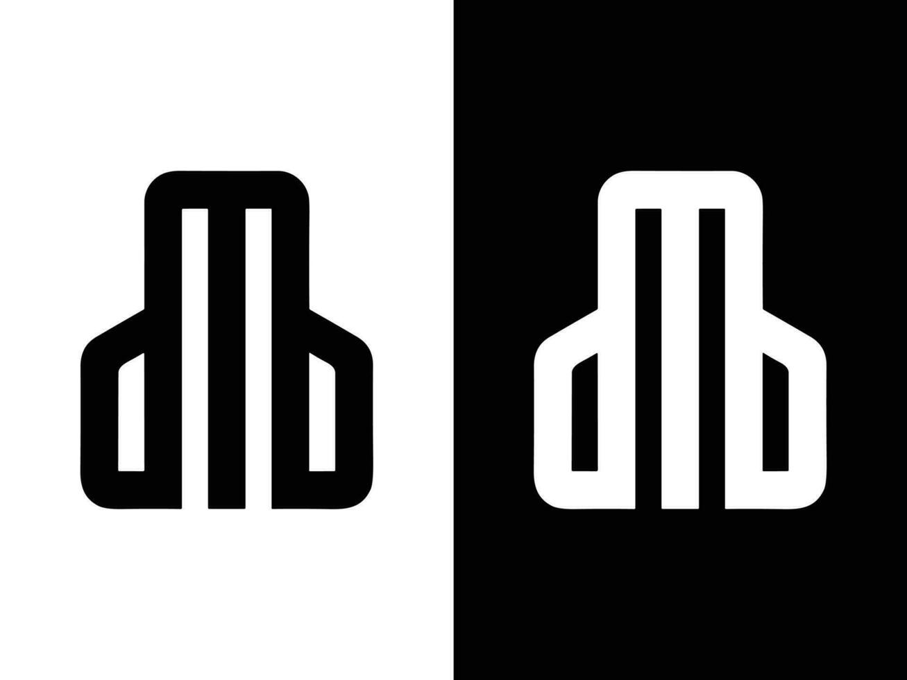 dmb Brief Logo Design vektor