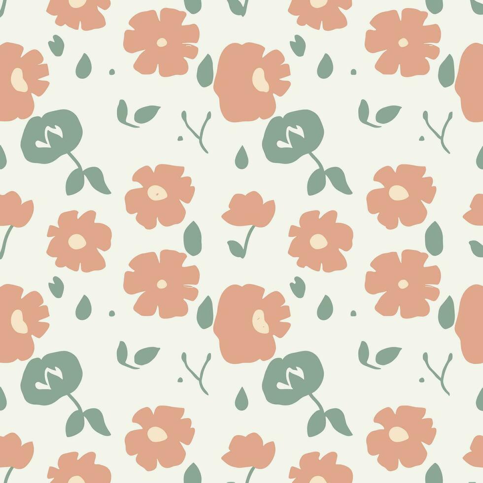 Vektor Blume Muster Hintergrund Design Illustration