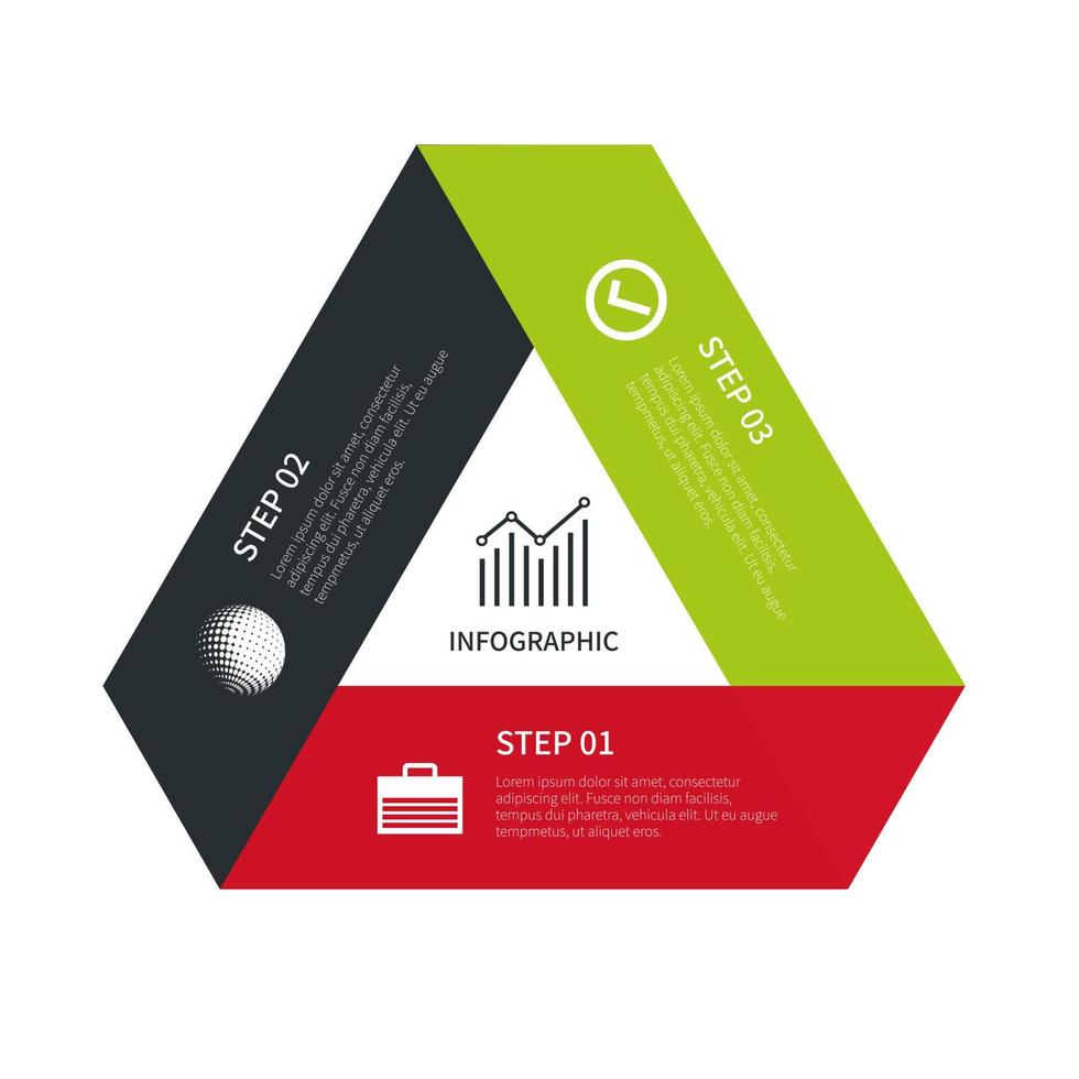 olika affärsinfografiska, infografiska diagram, vektorinfografiska element vektor