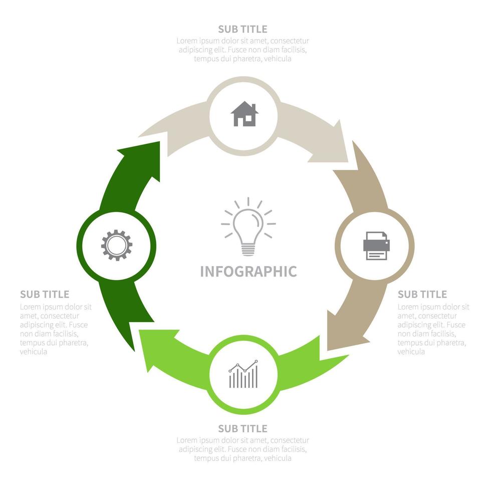 olika affärsinfografiska, infografiska diagram, vektorinfografiska element vektor