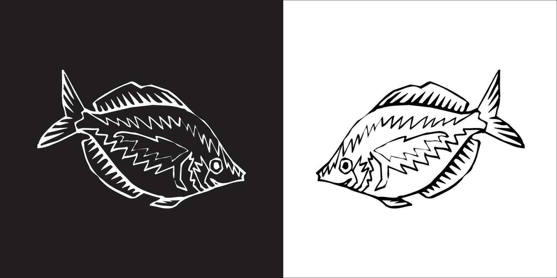 Illustration Vektor Grafik von Fisch Symbol