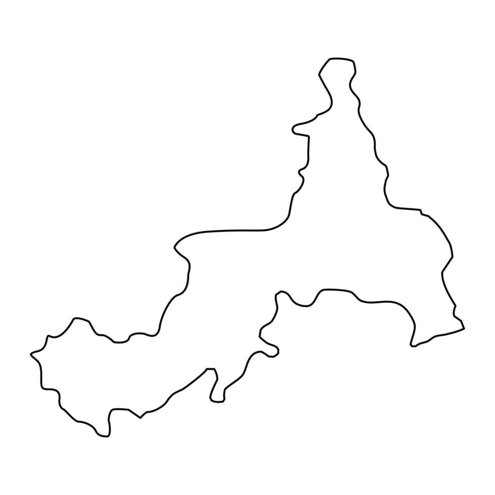 rason stad Karta, administrativ division av norr korea. vektor illustration.
