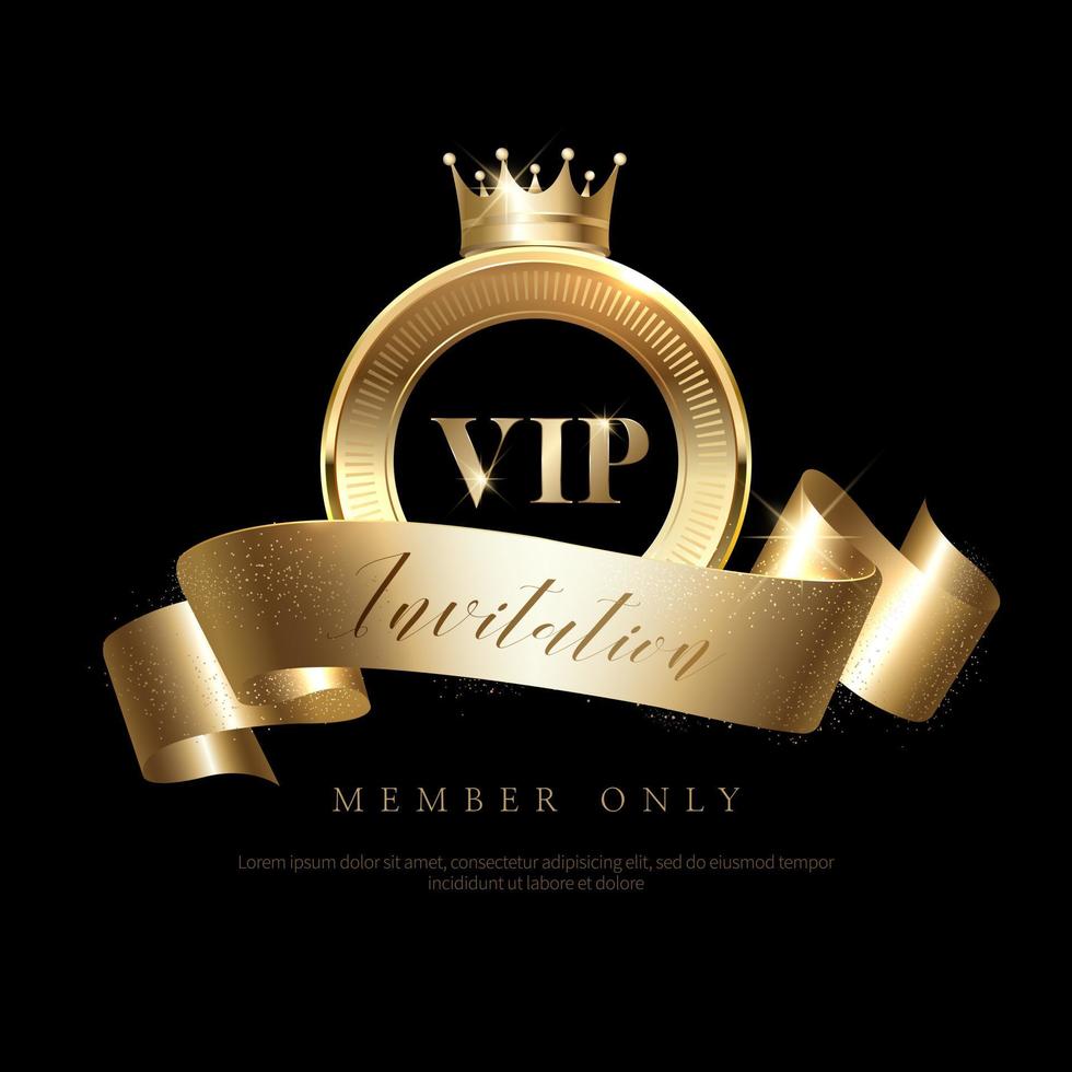 Luxus VIP Einladungen und Coupon Hintergründe vektor
