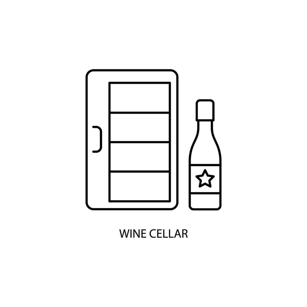 vin meny begrepp linje ikon. enkel element illustration. vin meny begrepp översikt symbol design. vektor