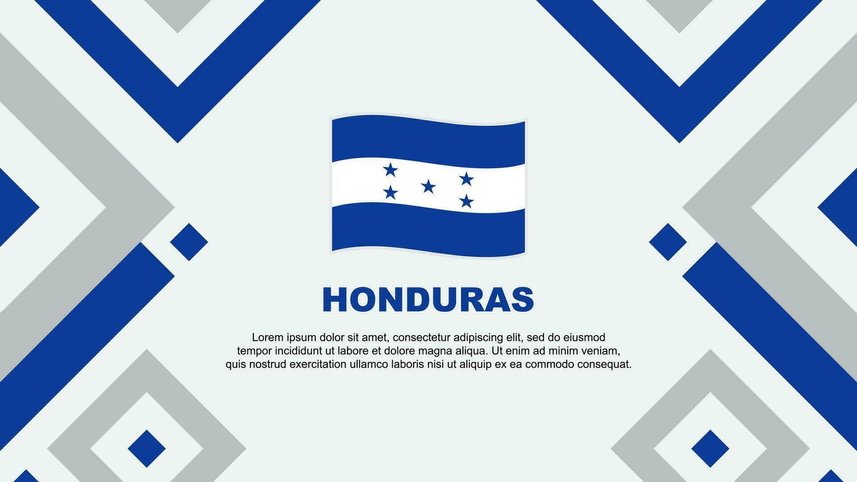 honduras flagga abstrakt bakgrund design mall. honduras oberoende dag baner tapet vektor illustration. mall