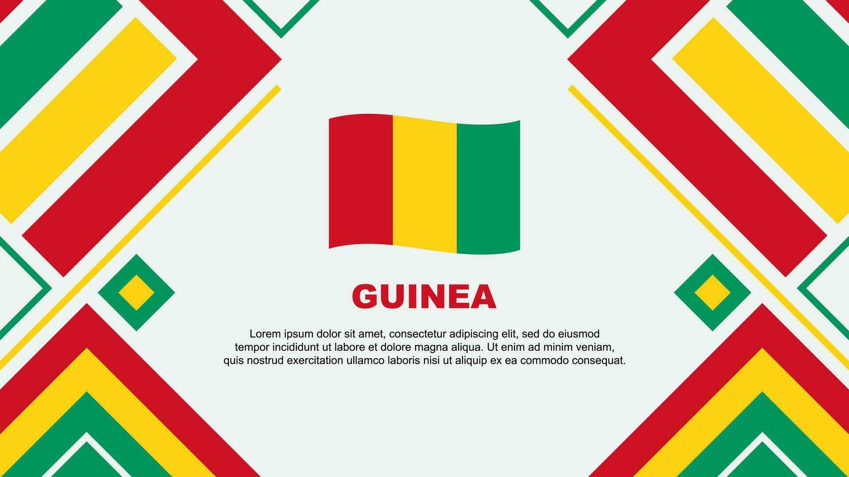 guinea flagga abstrakt bakgrund design mall. guinea oberoende dag baner tapet vektor illustration. guinea flagga