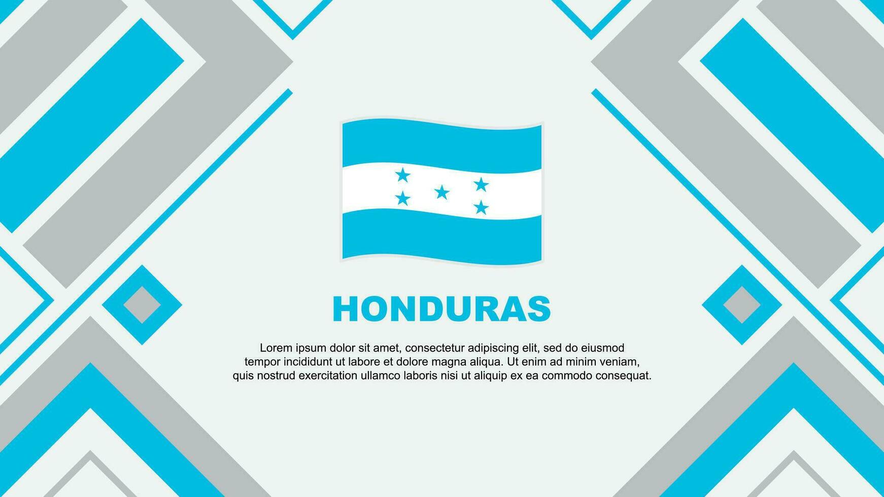 Honduras Flagge abstrakt Hintergrund Design Vorlage. Honduras Unabhängigkeit Tag Banner Hintergrund Vektor Illustration. Honduras Flagge