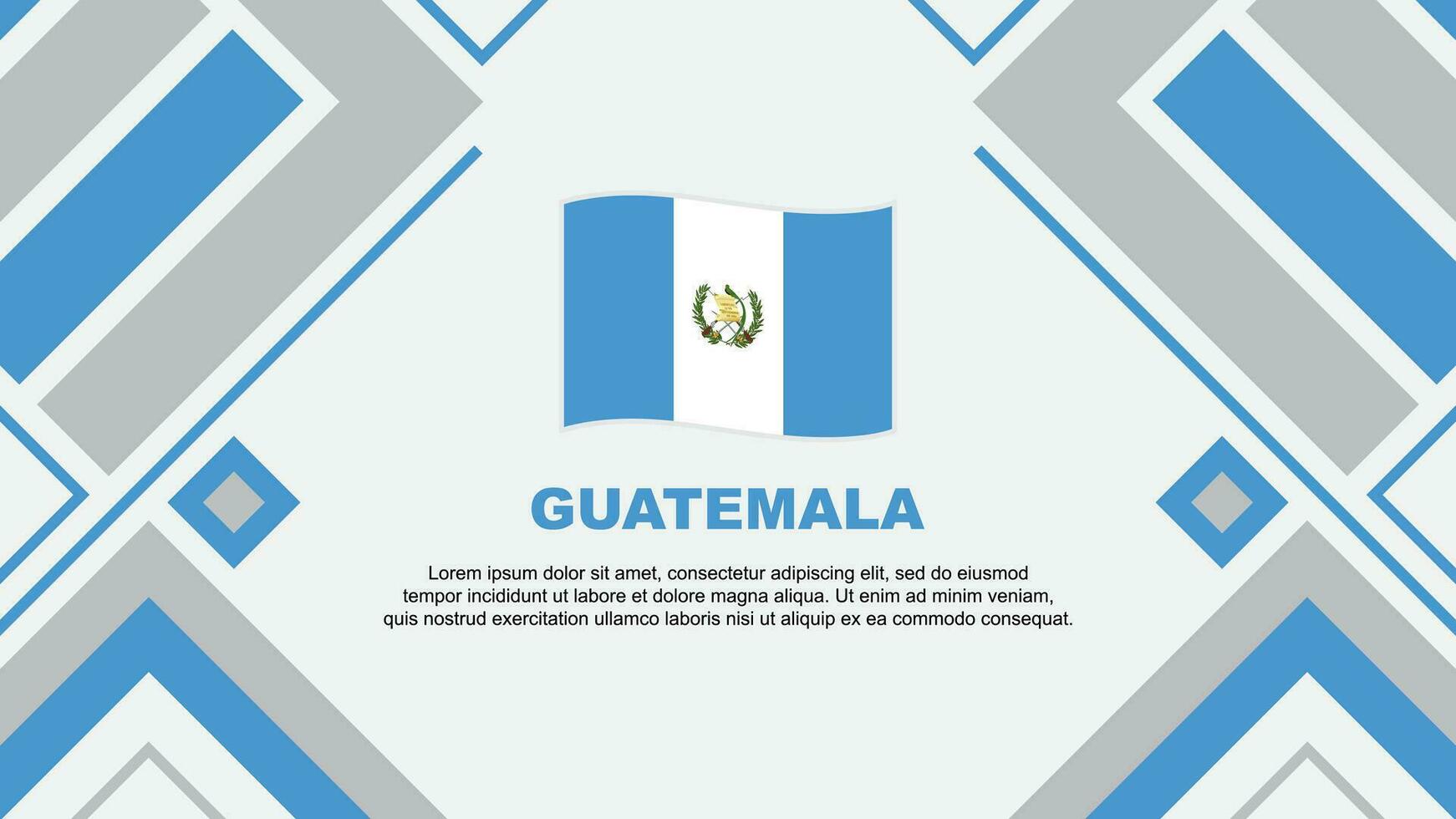 Guatemala Flagge abstrakt Hintergrund Design Vorlage. Guatemala Unabhängigkeit Tag Banner Hintergrund Vektor Illustration. Guatemala Flagge